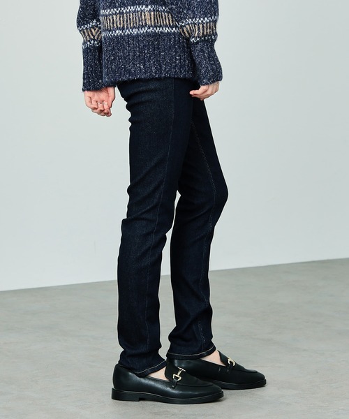 SOMETHING（サムシング）の「SOMETHING BODYFIRE 裏起毛スキニーデニムパンツ【暖】冬用あったかパンツ（デニムパンツ・レディース・インディゴブルー/ダークインディゴブルー/ブラック系その他/ブラック・26/27/28/29/25）」の11枚目の写真