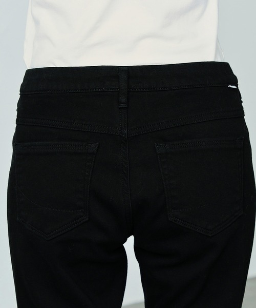 SOMETHING（サムシング）の「SOMETHING BODYFIRE 裏起毛スキニーデニムパンツ【暖】冬用あったかパンツ（デニムパンツ・レディース・インディゴブルー/ダークインディゴブルー/ブラック系その他/ブラック・26/27/28/29/25）」の5枚目の写真