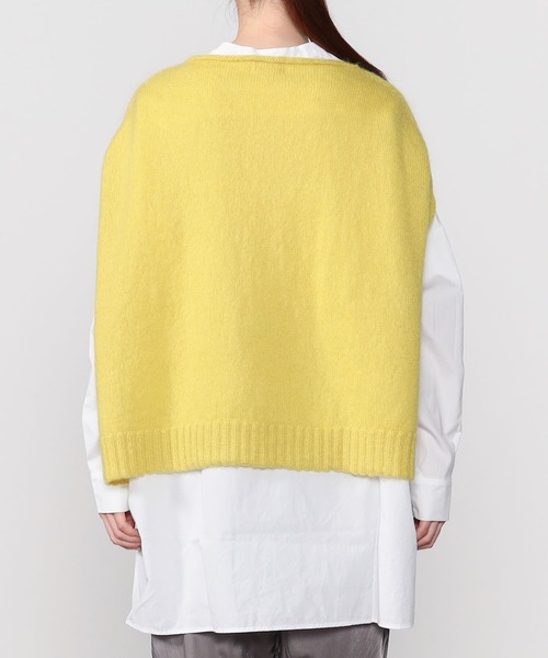 GALLEGO DESPORTES（ギャレゴデスポート）の「GALLEGO DESPORTES | ウールナイロン ニットベスト WOMEN（ベスト・レディース・イエロー/クリーム・ONE SIZE）」の12枚目の写真