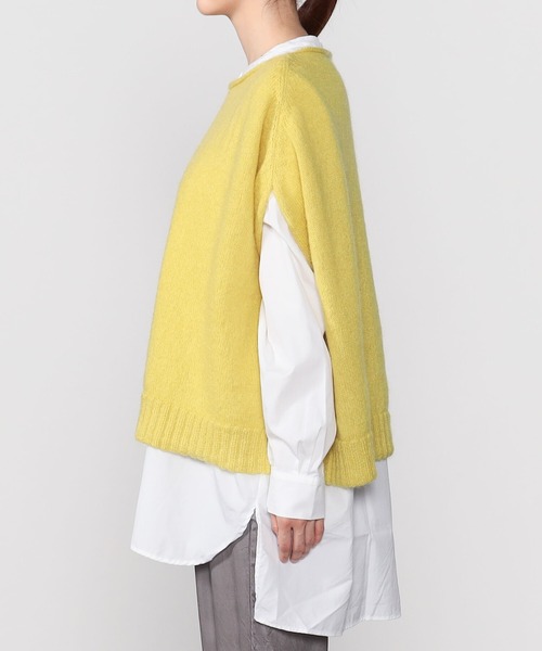 GALLEGO DESPORTES（ギャレゴデスポート）の「GALLEGO DESPORTES | ウールナイロン ニットベスト WOMEN（ベスト・レディース・イエロー/クリーム・ONE SIZE）」の11枚目の写真