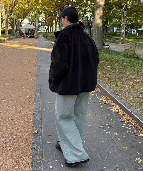 新色追加!/リバイバル】キレイメボアスタンドブルゾン（ブルゾン