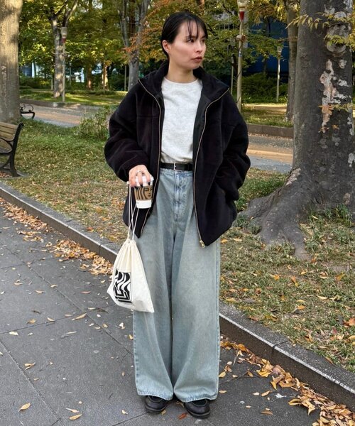 新色追加!/リバイバル】キレイメボアスタンドブルゾン（ブルゾン