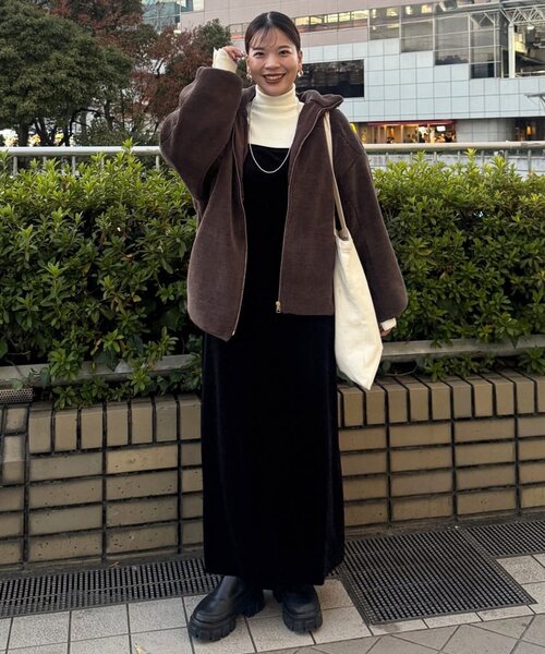 新色追加!/リバイバル】キレイメボアスタンドブルゾン（ブルゾン