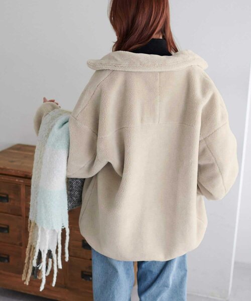 新色追加!/リバイバル】キレイメボアスタンドブルゾン（ブルゾン