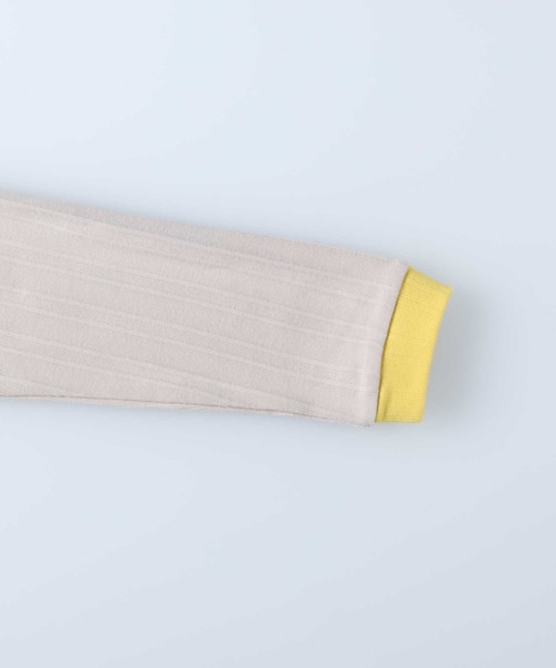 HONEYSUCKLE ROSE（ハニーサックルローズ）の「【HONEYSUCKLE ROSE】リブ配色ロンＴ（Tシャツ/カットソー・レディース・ホワイト/ブラック/グレー・M/L）」の6枚目の写真