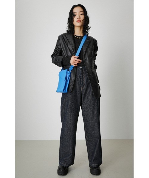 AZUL by moussy（アズールバイマウジー）の「FAUX LEATHER COLOR SHOULDER/フェイクレザーカラーショルダー（ショルダーバッグ・メンズ・ブラック/カーキ/グリーン/ブルー/グレー・FREE）」の17枚目の写真