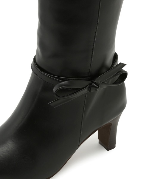 ROPE' PICNIC(ロペピクニック)の「リボンロングブーツ(ブーツ・レディース・ブラック/イエロー系その他3・S/M/L)」の3枚目の写真