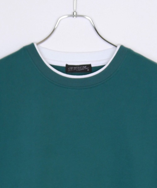 WESTSEA(ウエストシー)の「スウェードタッチ フェイクレイヤード スウェットシャツ(スウェット・メンズ・グリーン/ダークブルー/ブラウン/ブラック・L/M)」の6枚目の写真