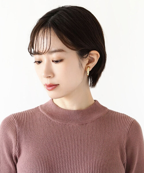 zootie（ズーティー）の「コットンリブニット［ハイネック］（ニット/セーター・レディース・アイボリー/ミント/モカ/杢グレー/チャコール/グレー/キャメル/ブラック・M/L）」の21枚目の写真