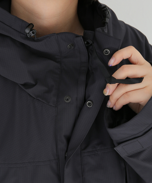 AP STUDIO（エーピーストゥディオ）の「【Product Twelve/プロダクト トゥエルブ】フーデッドショートブルゾン（ナイロンジャケット・レディース・ブラック・FREE）」の17枚目の写真