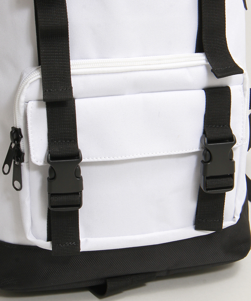 WEGO（ウィゴー）の「WEGO/フラップベルトバックパック（バックパック/リュック・メンズ・ホワイト/ブラック/ネイビー・FREE）」の21枚目の写真