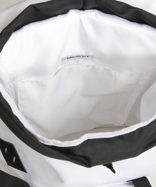 WEGO（ウィゴー）の「WEGO/フラップベルトバックパック（バックパック/リュック・メンズ・ホワイト/ブラック/ネイビー・FREE）」の15枚目の写真