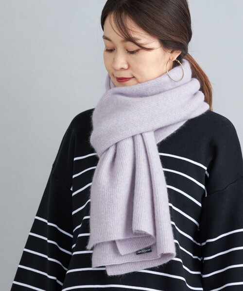 SHIPS(シップス)の「ヘアリー マフラー 22FW◆(マフラー・レディース・ライトグレー/ベージュ/ラベンダー・ONE SIZE)」の9枚目の写真