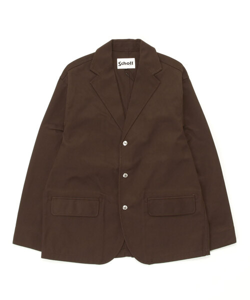 schott（ショット）の「Schott/ショット/TC 3B JACKET/3ボタン テーラードジャケット（テーラードジャケット・メンズ・グレー/ブラック/カーキ/ブラウン系その他3・M/XL/2XL/L）」の3枚目の写真