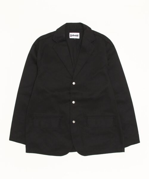 schott（ショット）の「Schott/ショット/TC 3B JACKET/3ボタン テーラードジャケット（テーラードジャケット・メンズ・グレー/ブラック/カーキ/ブラウン系その他3・M/XL/2XL/L）」の2枚目の写真
