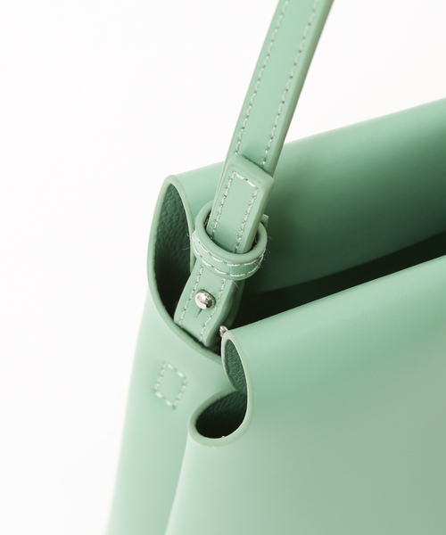 YAHKI（ヤーキ）の「【YAHKI】ミニショルダーバッグ（トートバッグ・レディース・グリーン/チャコールグレー・フリー）」の5枚目の写真