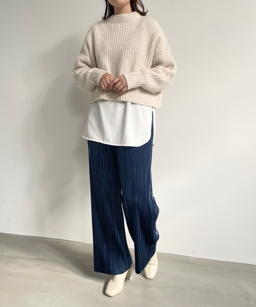 LOWRYS FARM（ローリーズファーム）の「ベロアプリーツパンツ 167417