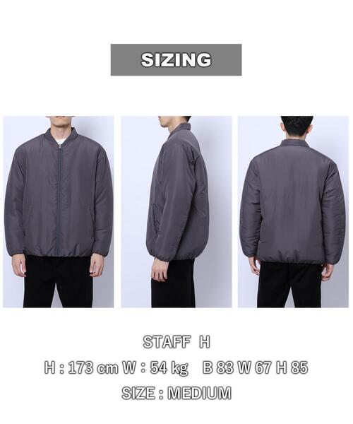 coen（コーエン）の「ミリタリー中綿ブルゾン（ブルゾン・メンズ・ブラック/ダークグレー・S/M/L/XL）」の16枚目の写真