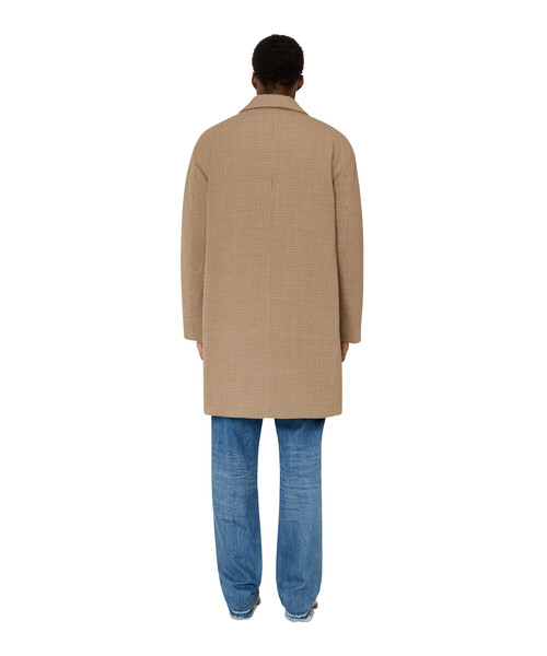 DIESEL（ディーゼル）の「メンズ コート シアサッカー ウール（チェスターコート・メンズ・ベージュ・X-LARGE/X-SMALL/MEDIUM/LARGE/SMALL/XX-LARGE）」の9枚目の写真