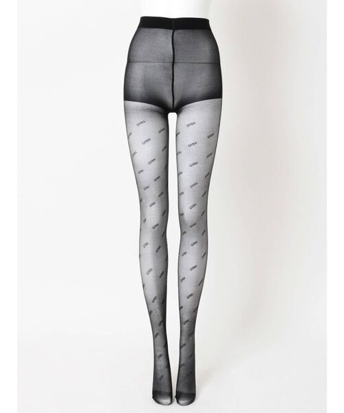 GYDA(ジェイダ)の「GYDAロゴパターンタイツ(タイツ/ストッキング・レディース・ブラック・SMALL)」の6枚目の写真