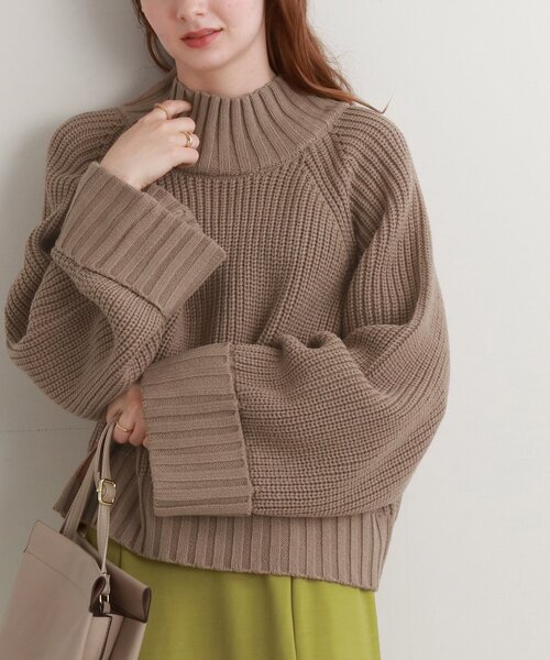 Cutie Blonde(キューティーブロンド)の「◆ざっくりニットプルオーバー(ニット/セーター・レディース・ライトグレー/サンドベージュ/イエロー/ブラック・00)」の1枚目の写真