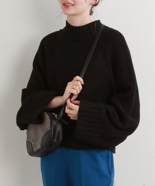 Cutie Blonde(キューティーブロンド)の「◆ざっくりニットプルオーバー(ニット/セーター・レディース・ライトグレー/サンドベージュ/イエロー/ブラック・00)」の2枚目の写真