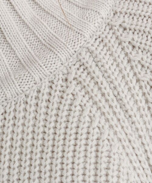 Cutie Blonde(キューティーブロンド)の「◆ざっくりニットプルオーバー(ニット/セーター・レディース・ライトグレー/サンドベージュ/イエロー/ブラック・00)」の10枚目の写真