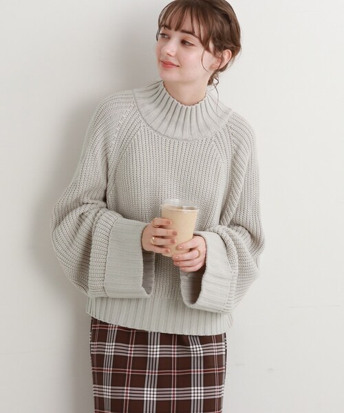 Cutie Blonde(キューティーブロンド)の「◆ざっくりニットプルオーバー(ニット/セーター・レディース・ライトグレー/サンドベージュ/イエロー/ブラック・00)」の14枚目の写真