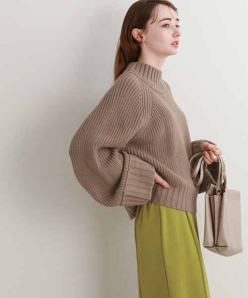 Cutie Blonde(キューティーブロンド)の「◆ざっくりニットプルオーバー(ニット/セーター・レディース・ライトグレー/サンドベージュ/イエロー/ブラック・00)」の12枚目の写真