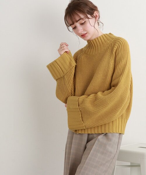 Cutie Blonde(キューティーブロンド)の「◆ざっくりニットプルオーバー(ニット/セーター・レディース・ライトグレー/サンドベージュ/イエロー/ブラック・00)」の8枚目の写真