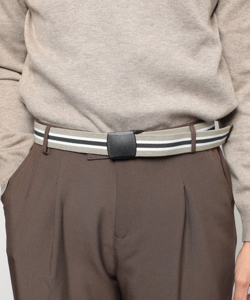 FORECAST（フォーキャスト）の「【FORECAST】フィットバックルストレッチベルト ガチャベルト ※7000（ベルト・メンズ・ベージュ/ネイビー/レッド・FREE）」の5枚目の写真