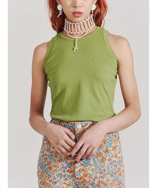 PAMEO POSE（パメオポーズ）の「My Tanktop（タンクトップ・レディース・グリーン/ブラック/パープル/ホワイト・FREE）」の4枚目の写真