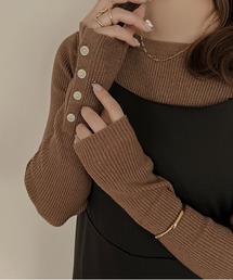 【apres jour clair】クルーネックリブニット【ZOZOTOWN限定アイテム】