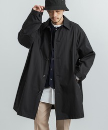 綿ナイロンギャバ M-51 ラップアップステンカラーミリタリーコート AUD7175