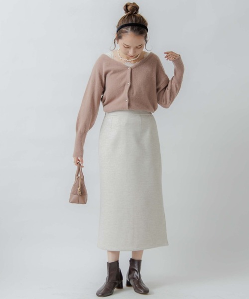 flower（フラワー）の「ダスティーチェックスカート（スカート・レディース・ホワイト/ブラウン・FREE）」の13枚目の写真