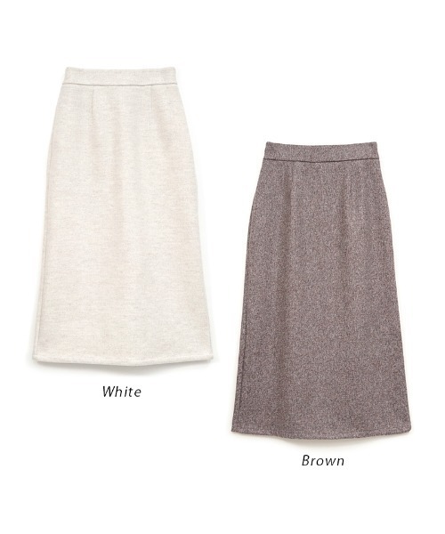 flower（フラワー）の「ダスティーチェックスカート（スカート・レディース・ホワイト/ブラウン・FREE）」の5枚目の写真