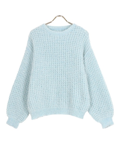KOBE LETTUCE（コウベレタス）の「フェザーヤーンプルオーバー（ニット/セーター・レディース・アイボリー/グレー/ブルー系・FREE）」の12枚目の写真
