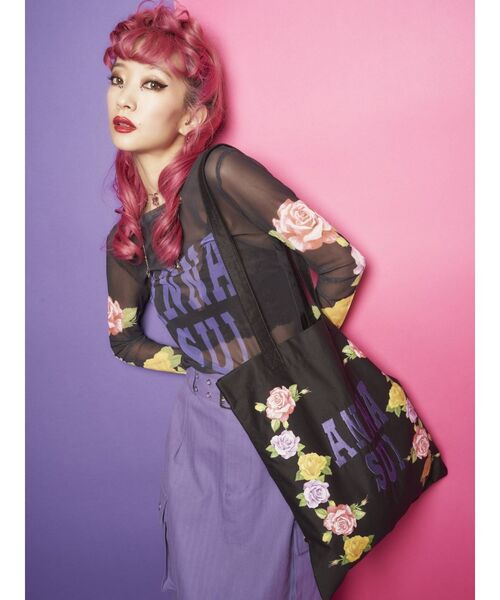 jouetie(ジュエティ)の「ANNA SUI トートBAG【コラボ】(トートバッグ・レディース・ピンク/パープル/ブラック・FREE)」の4枚目の写真
