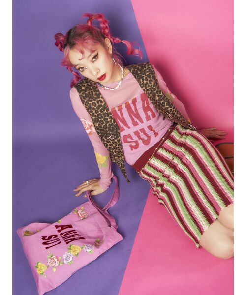 jouetie(ジュエティ)の「ANNA SUI トートBAG【コラボ】(トートバッグ・レディース・ピンク/パープル/ブラック・FREE)」の8枚目の写真