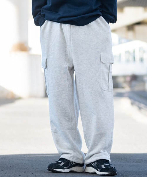 【セール】【a-r】〔Red Cap Girl/レッドキャップガール〕TC裏毛 RCGピスネーム付き スウェット ワイドカーゴパンツ（カーゴパンツ）｜Red Cap Girl（レッドキャプガール）