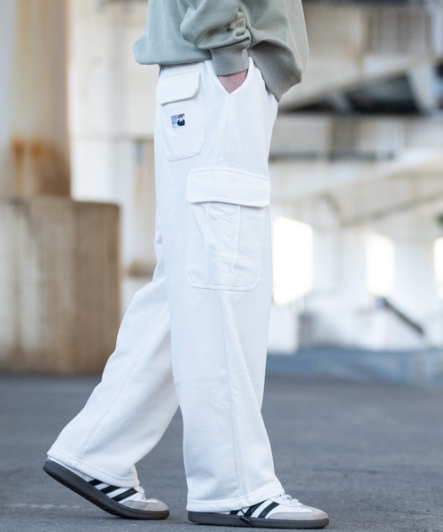 Red Cap Girl（レッドキャプガール）の「【a-r】〔Red Cap Girl/レッドキャップガール〕TC裏毛 RCGピスネーム付き スウェット ワイドカーゴパンツ（カーゴパンツ・メンズ・ホワイト/アッシュグレー/ブラック・MEDIUM/LARGE）」の8枚目の写真