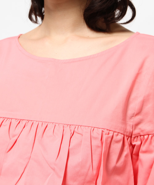 OUTLET（アウトレット）の「【who's who Chico】袖フレアブラウス（シャツ/ブラウス・レディース・ピンク・FREE）」の7枚目の写真