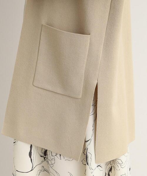 DRESKIP(ドレスキップ)の「◆しっかりした肉感の総針ニットカーディガン(カーディガン/ボレロ・レディース・ブラック/グレー/サンドベージュ・02/03)」の5枚目の写真