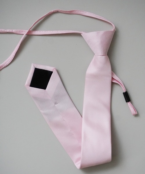 Port（ポート）の「【 簡単に着装 】 アジャスター付き ナロータイ  / ネクタイ_（ネクタイ・メンズ・グリーン/ブラック/レッド/ピンク・FREE）」の3枚目の写真