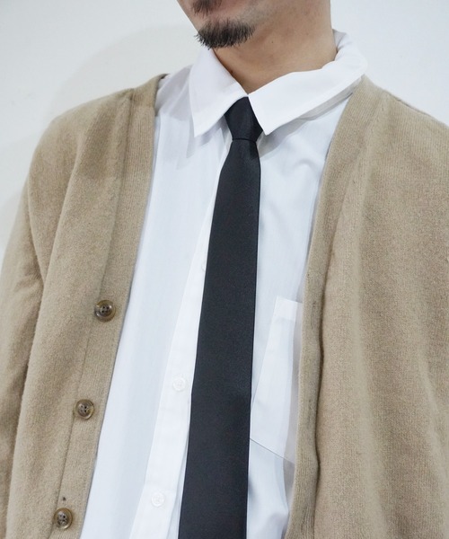 Port（ポート）の「【 簡単に着装 】 アジャスター付き ナロータイ  / ネクタイ_（ネクタイ・メンズ・グリーン/ブラック/レッド/ピンク・FREE）」の5枚目の写真