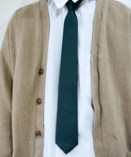 Port（ポート）の「【 簡単に着装 】 アジャスター付き ナロータイ  / ネクタイ_（ネクタイ・メンズ・グリーン/ブラック/レッド/ピンク・FREE）」の9枚目の写真