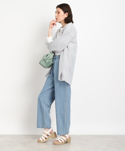 SHOO・LA・RUE(シューラルー)の「◆ヒールアップ グルカサンダル(サンダル・レディース・サンドベージュ/オフホワイト/ブラック・35/45)」の12枚目の写真