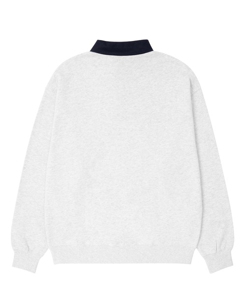 HUF(ハフ)の「HUF CO POLO FLEECE / HUF ポロフリース ポロシャツ(ポロシャツ・メンズ・アッシュグレー/ブラック/ダークグリーン・X-SMALL/SMALL/MEDIUM/LARGE/X-LARGE/XX-LARGE)」の13枚目の写真