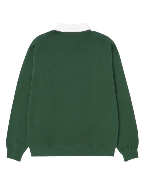 HUF(ハフ)の「HUF CO POLO FLEECE / HUF ポロフリース ポロシャツ(ポロシャツ・メンズ・アッシュグレー/ブラック/ダークグリーン・X-SMALL/SMALL/MEDIUM/LARGE/X-LARGE/XX-LARGE)」の19枚目の写真