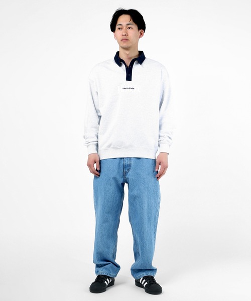 HUF(ハフ)の「HUF CO POLO FLEECE / HUF ポロフリース ポロシャツ(ポロシャツ・メンズ・アッシュグレー/ブラック/ダークグリーン・X-SMALL/SMALL/MEDIUM/LARGE/X-LARGE/XX-LARGE)」の8枚目の写真